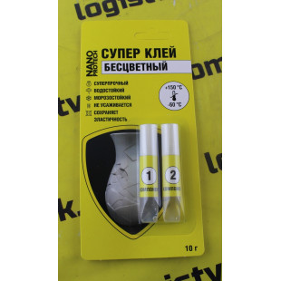 Супер клей (бесцветный, эпоксидный, 2-х компонентный), NANOPROTECH, 10 гр, NPGSK0016